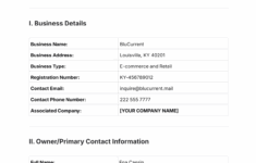 Free Small Business Customer Information Sheet Template To Edit Online