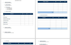 Free Startup Business Plan Templates Smartsheet