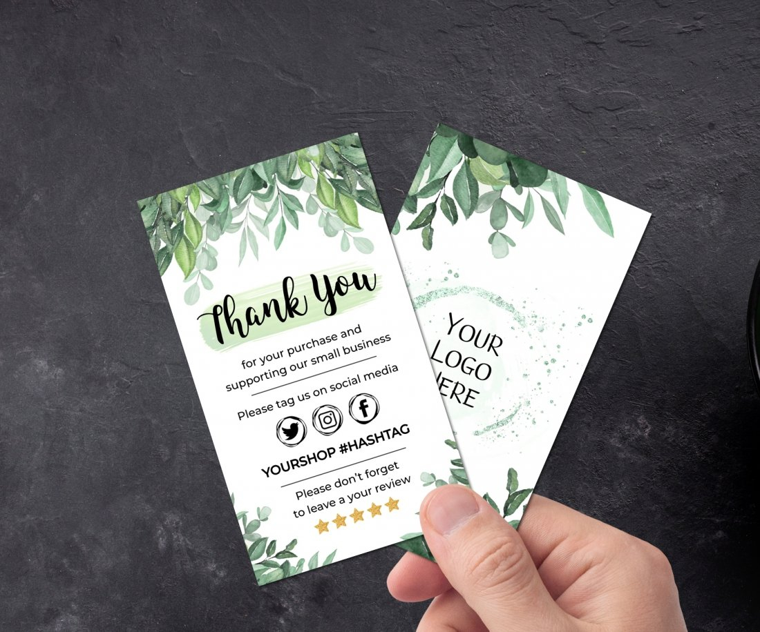 Printable Business Thank You Cards