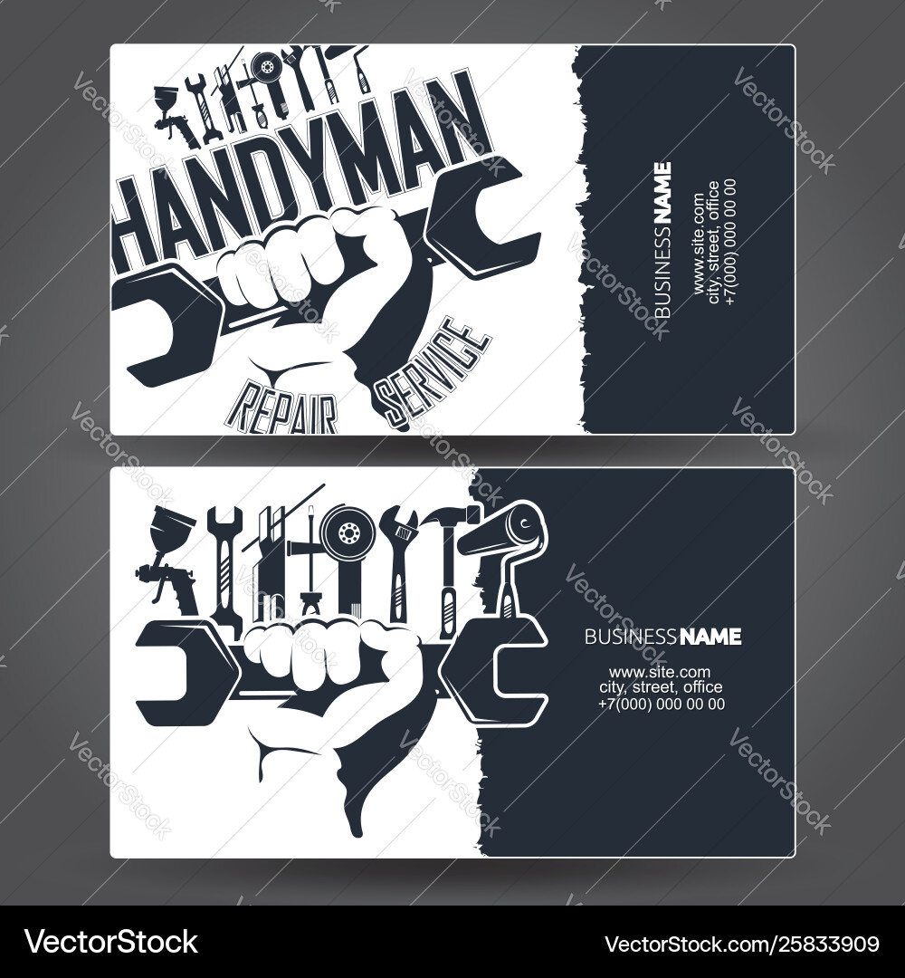 Free Printable Handyman Business Cards