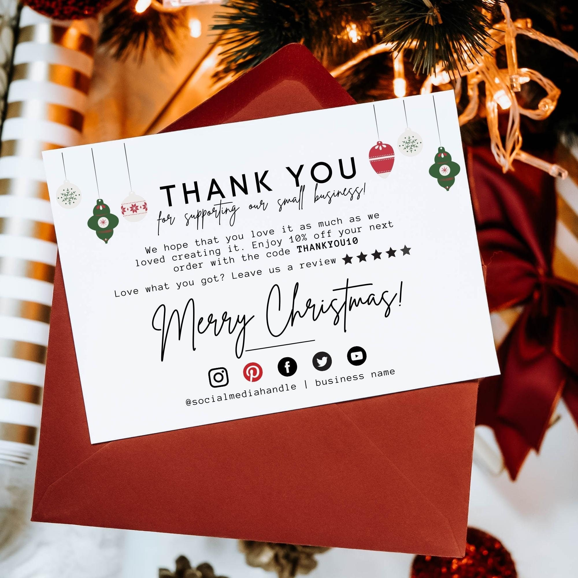 Printable Holiday Cards For Business