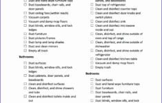 House Cleaning Checklist PDF Template CBA