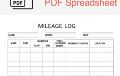 IRS Printable Mileage Log Templates Free Excel PDF Google Sheets ExpressMileage