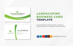 Landscaping Business Card Template In Word Pages Publisher PSD Illustrator PDF Download Template