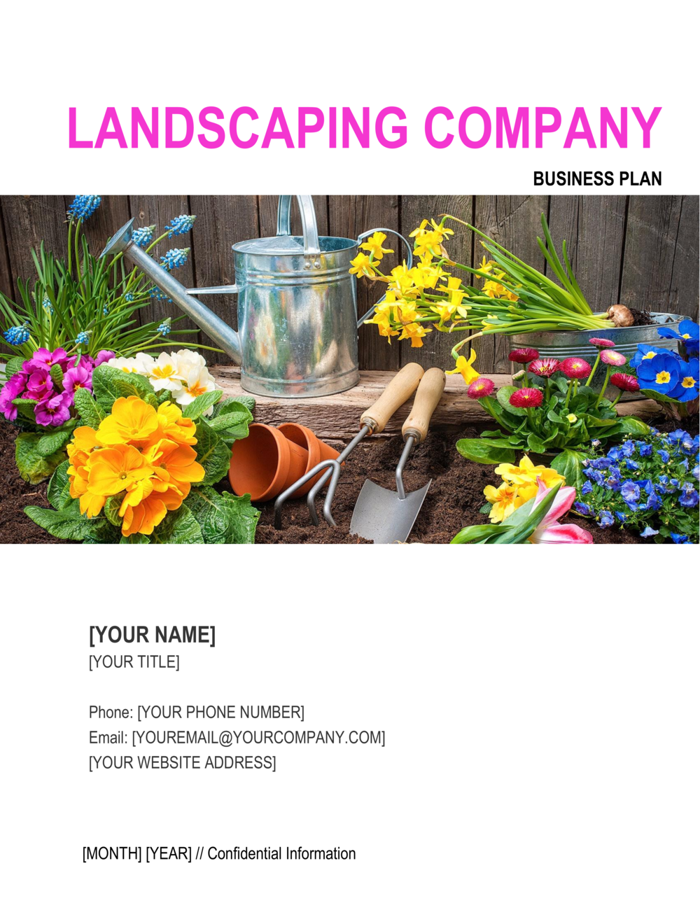 Printable Landscaping Business Plan