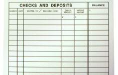 Large Print 8 X 11 Check Register Vision Forward