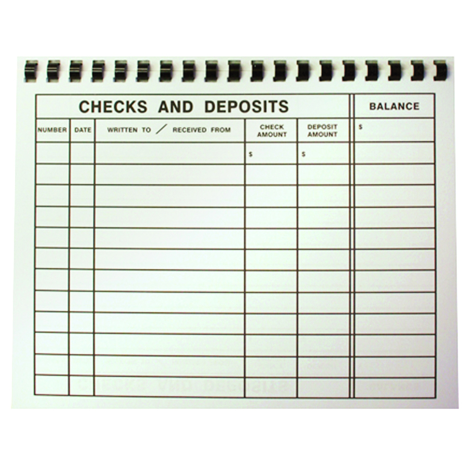 Business Check Register Printable