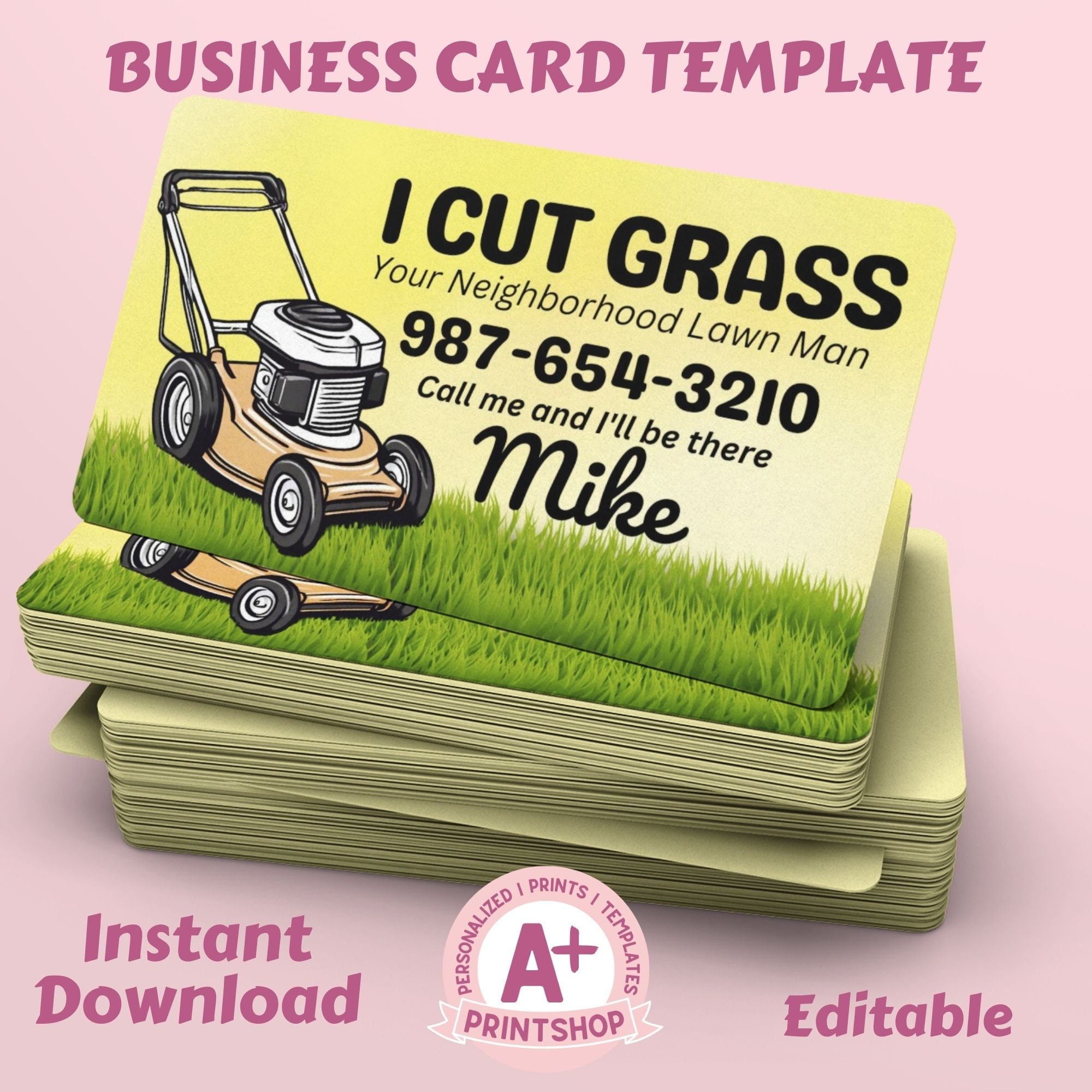 Free Printable Landscaping Business Cards