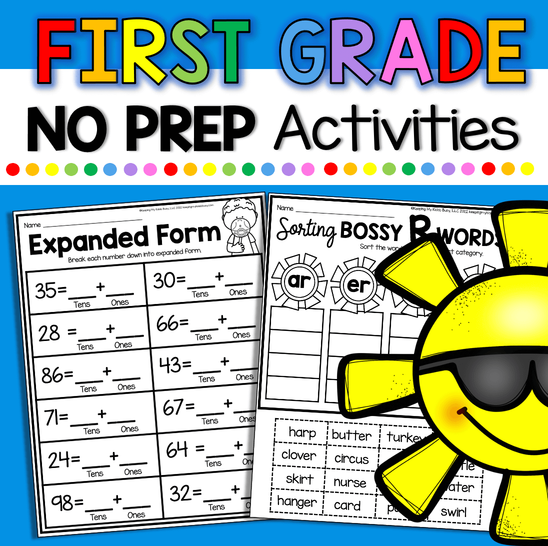 May Activities And Worksheets For First Grade FREEBIES Keeping My Kiddo Busy
