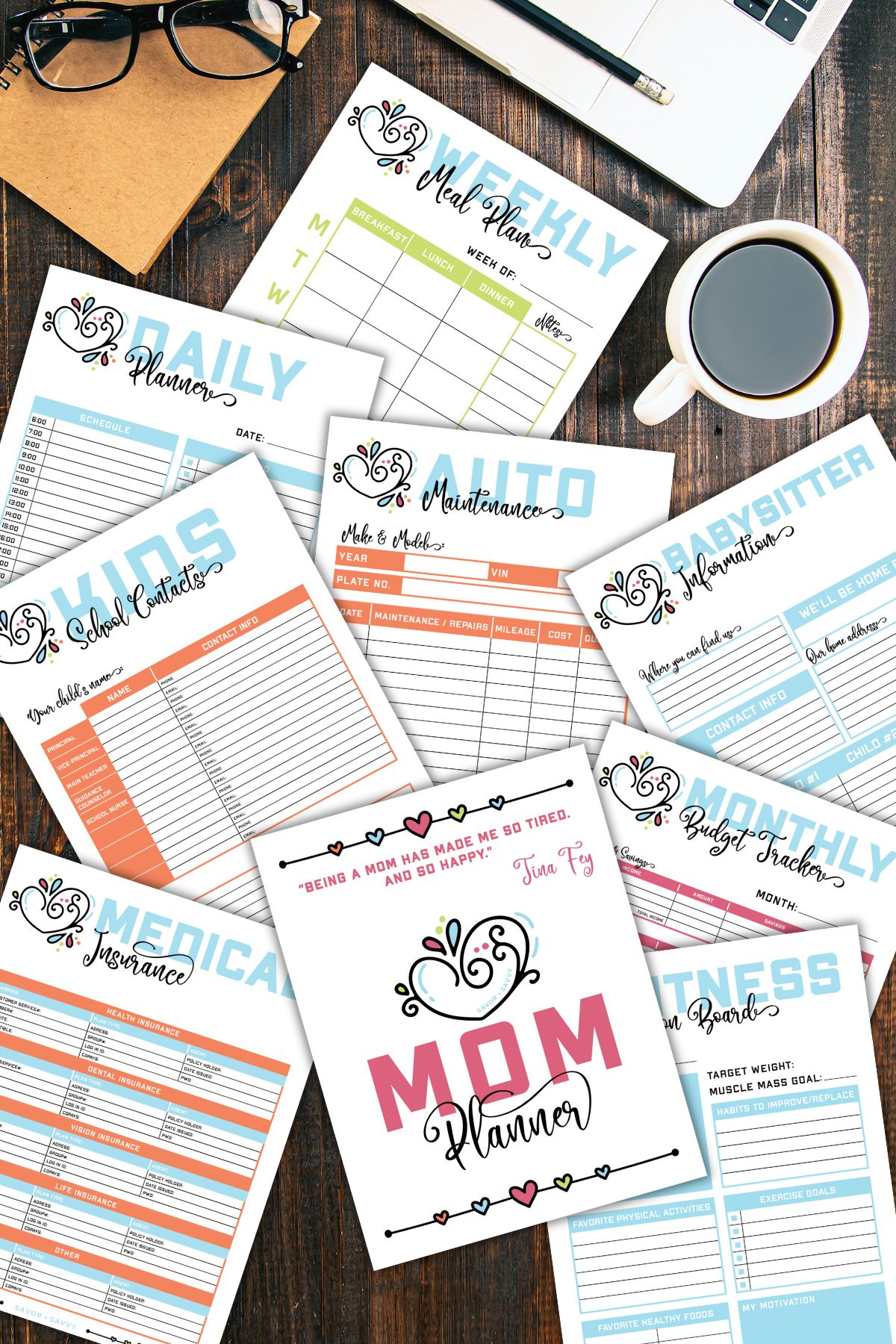 Mom Binder Printables To Keep You Organized Savor Savvy