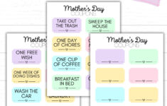 Mother s Day Coupons Coupon Book Printable Coupons For Mom Mother s Day Gift Idea DIY Coupons DIY Gift Idea Mom Appreciation Etsy