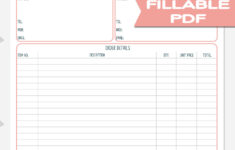 Order Form Printable For Business Client Order Form Printable Craft Order Form Craft Fair Printable Business Printable PB1 Etsy