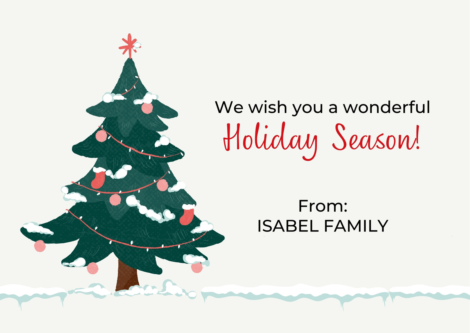 Page 6 Free Printable Business Holiday Card Templates Canva
