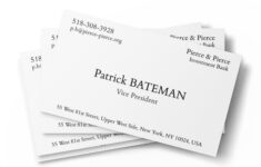 Patrick Bateman Card Etsy