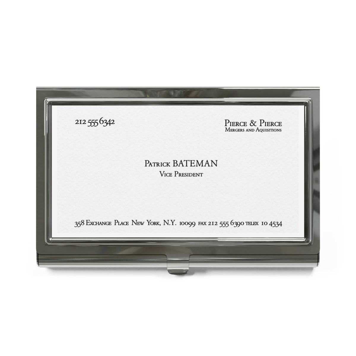 Patrick Bateman Card Etsy