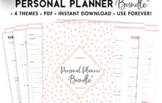 Personal Planner Bundle World Of Printables