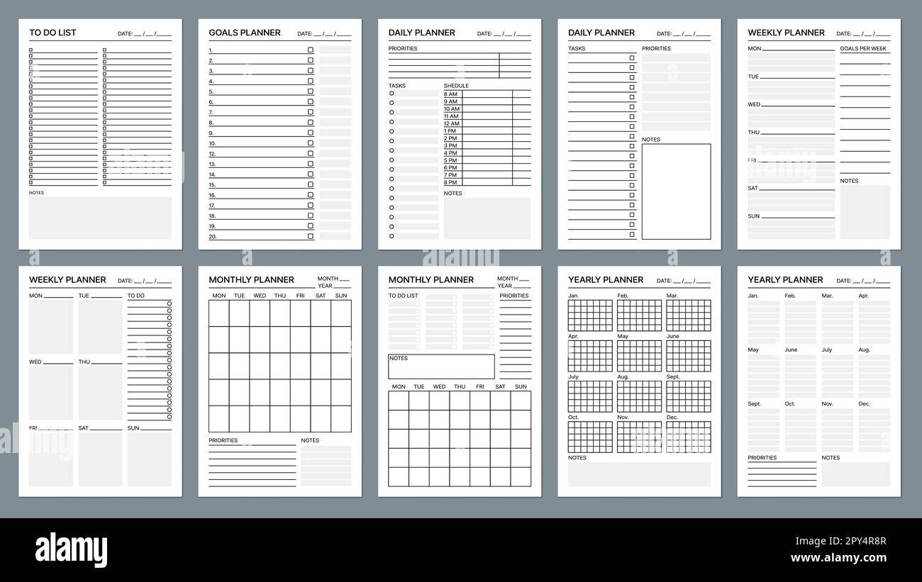 Printable Business Planner Pages