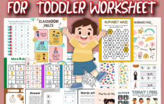PRESCHOOL BUSY BINDER FOR TODDLER WORKSHEET Made By Teachers