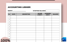 Printable Accounting Ledger General Ledger Ledger Book Expense Tracker Cash Tracker Cash Log Expense Log Small Business Etsy