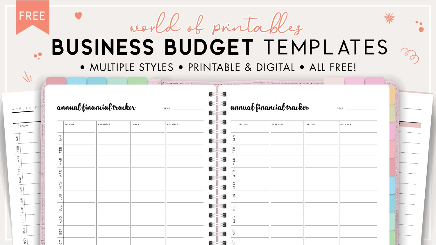Printable Business Budget Template Free PDF Templates