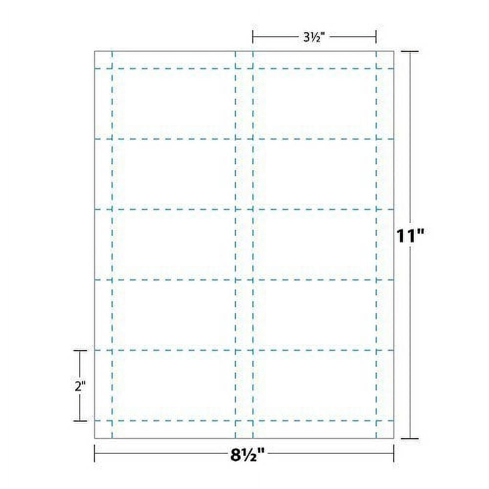 Printable Business Card Magnetic Sheets Pre Cut Business Cards Stock 3 Sheets Walmart