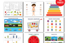 Printable Busy Book For Pre k And Kindergarten Printables For Kids Printable Busy Binder Quiet Book Home School Printable Educational Etsy