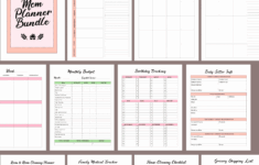 Printable Planner For Mom For Busy As Bee Moms Ashley Yeo