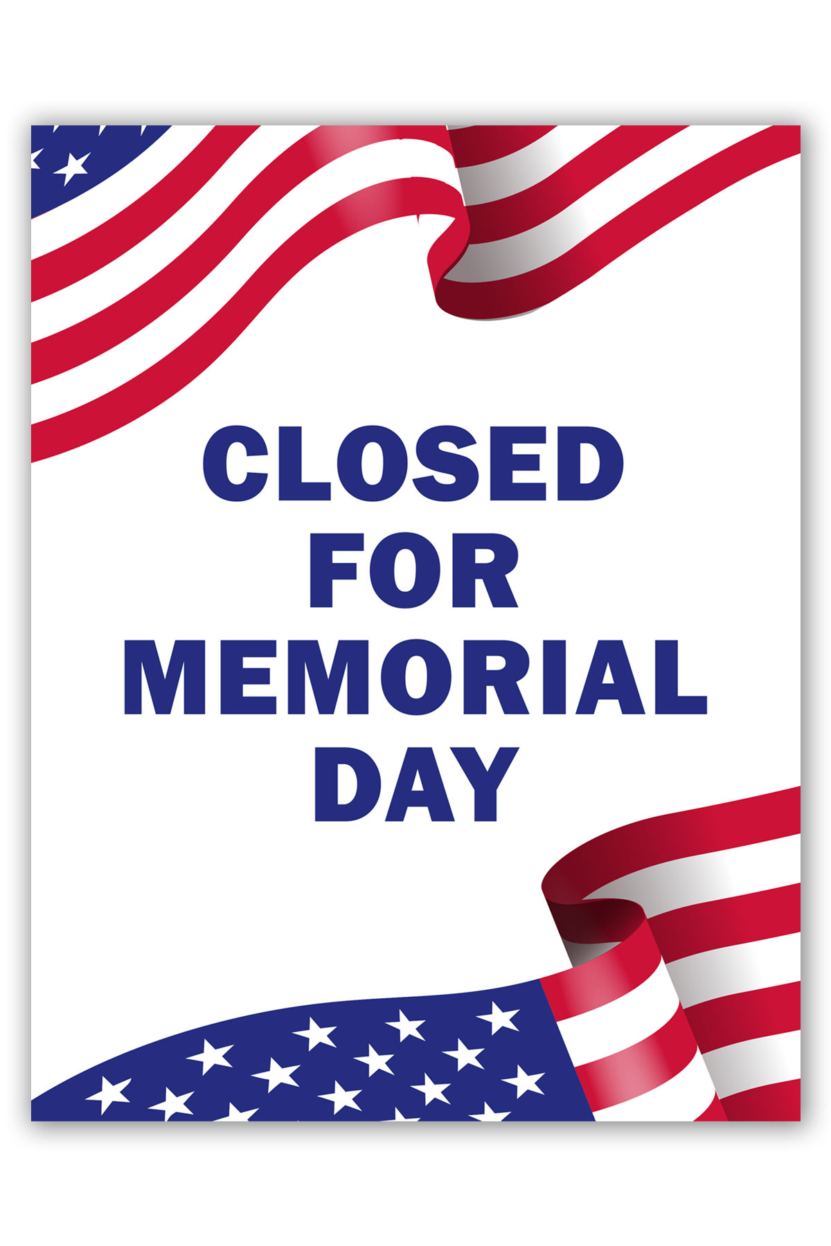 Free Printable Holiday Closed Signs For Businesses Memorial Day