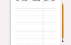 Printable Tax Deduction Tracker Business Tax Log Purchase Records Tax Organizer Budget Template A4 a5 letter half Instant Download PDF Etsy