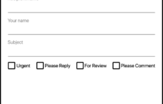 Simple Fax Cover Sheet PDF Template