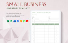 Small Business Inventory Template In Google Docs Google Sheets Apple Pages Excel Apple Numbers PDF Word Download Template