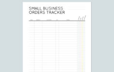 Small Business Orders Tracker Printable Instant Download Etsy
