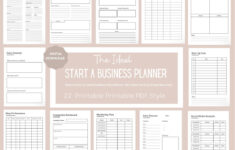 Small Business Planner Business Plan Template PDF Printable Etsy