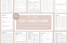 Small Business Planner Business Plan Template PDF Printable Etsy