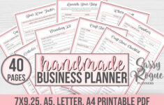 Small Business Planner Printable Handmade 1624195