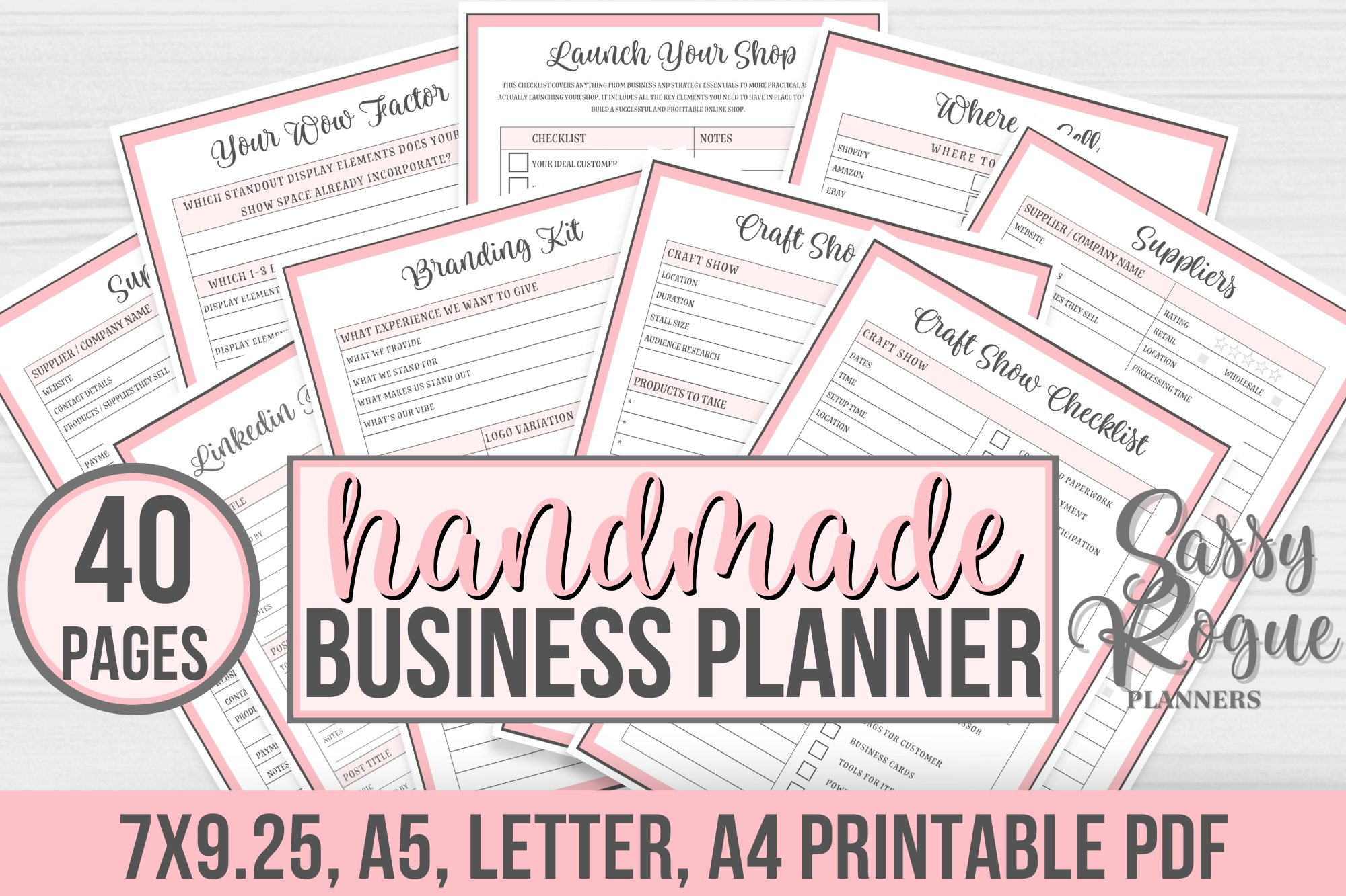 Small Business Planner Printable Handmade 1624195