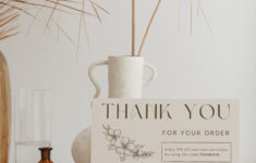 Small Business Thank You Card Canva Template Melody Fulone Design