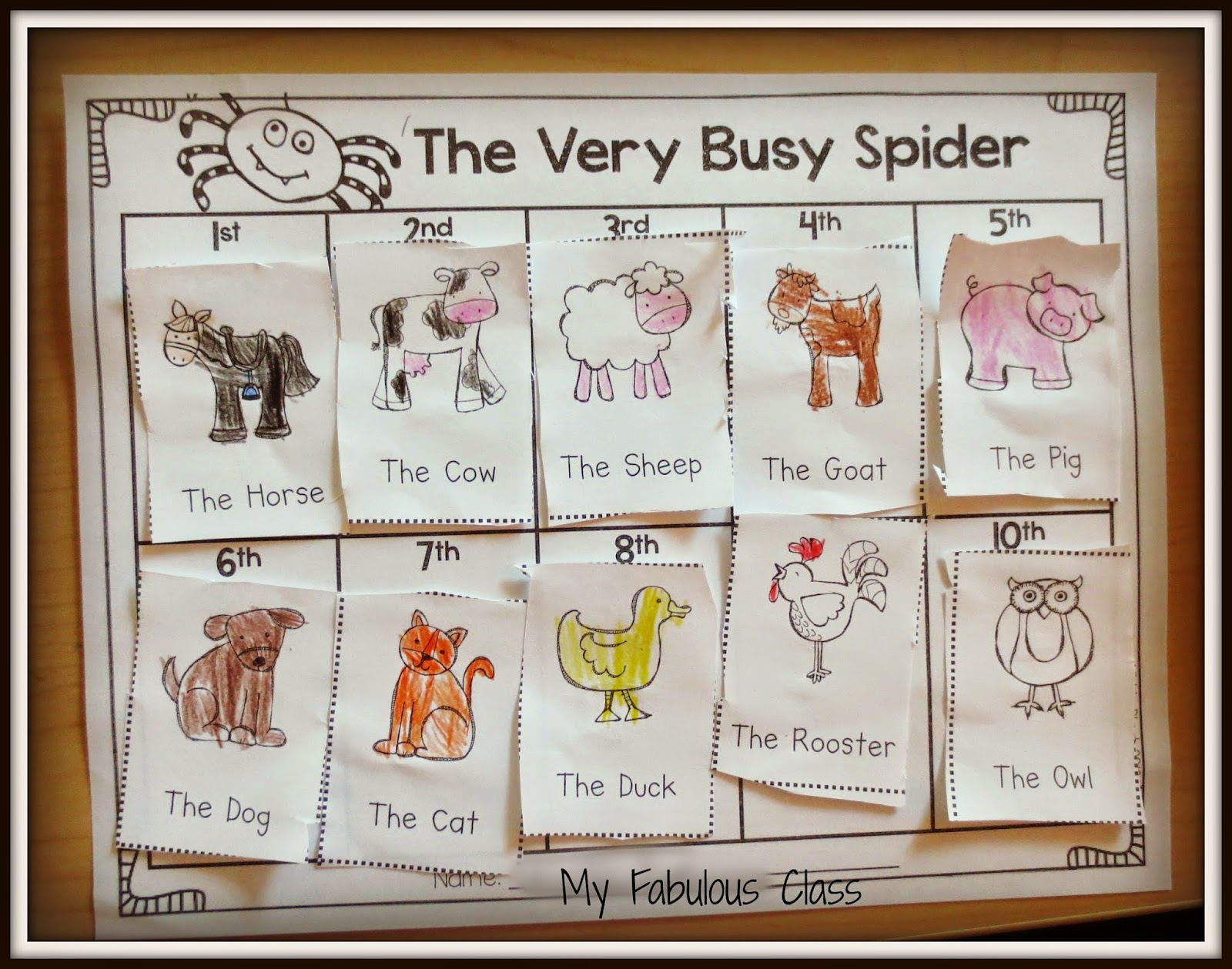 The Very Busy Spider Free Printables