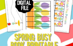 Spring Preschool Busy Binder Printable For Quiet Time Beth Ann Averill