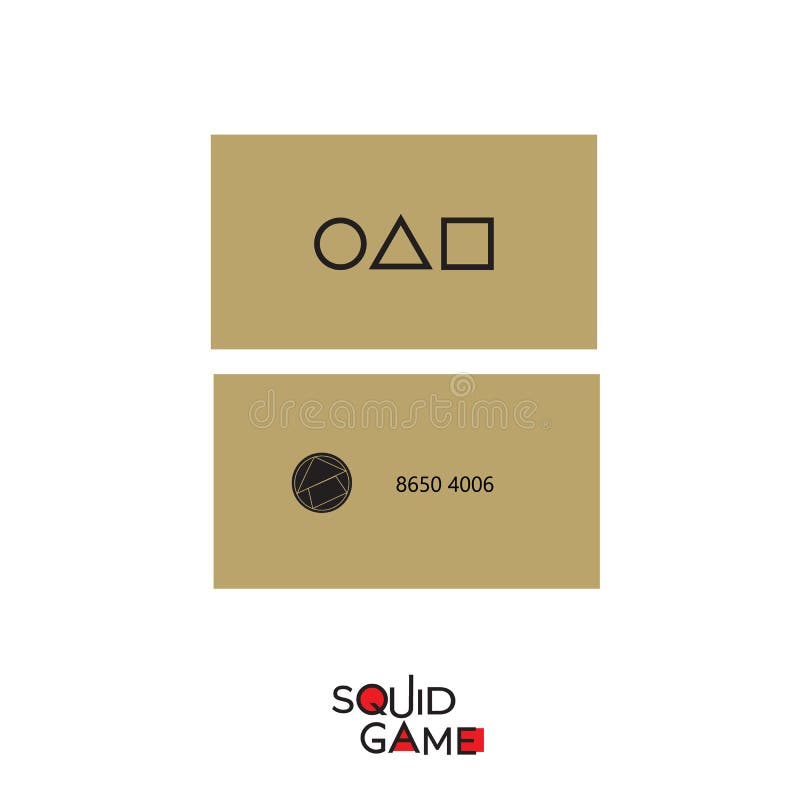 Squid Game Business Card Printable