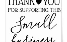 Thank You For Supporting My Small Business Cards Printable Printable Party Favors