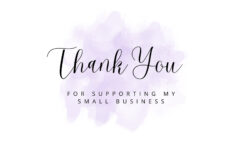 Thank You For Supporting My Small Business Printable Thank You Post Card Etsy
