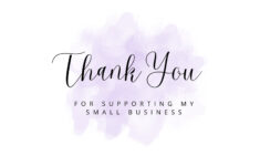 Thank You For Supporting My Small Business Printable Thank You Post Card Etsy