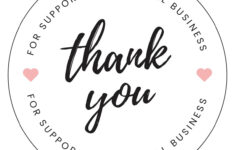 Thank You For Supporting Small Business PNG Sticker Etsy