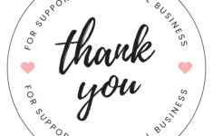 Thank You For Supporting Small Business PNG Sticker Etsy