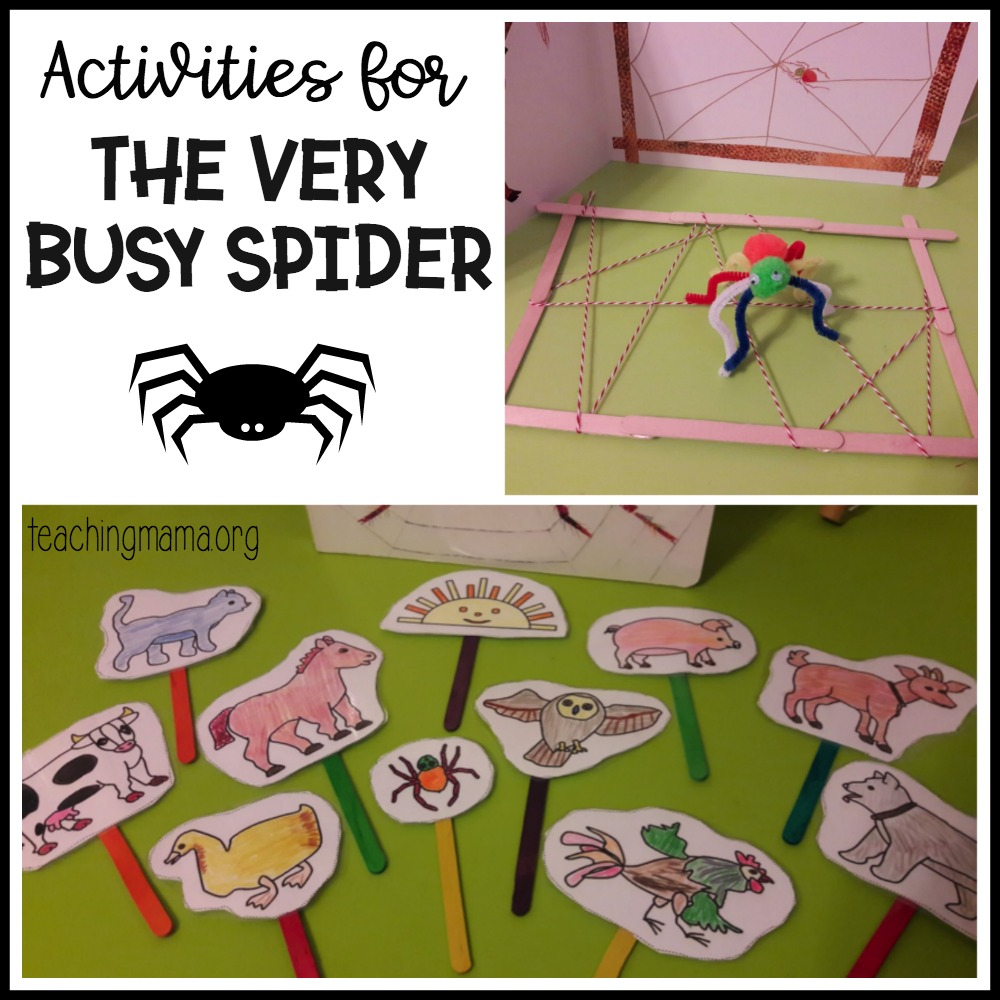 The Very Busy Spider Activities