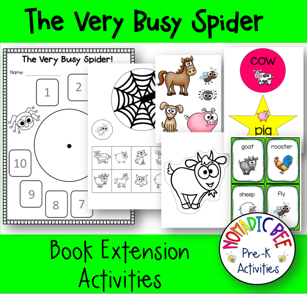 The Very Busy Spider Printables NBpreKactivities