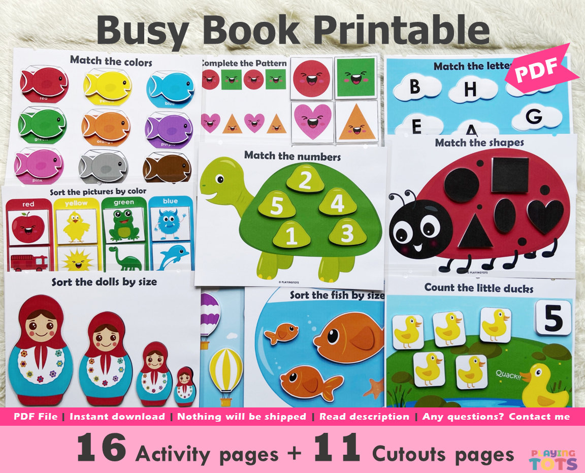 Printable Busy Book Free