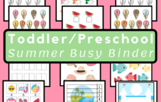 Toddler Preschool Summer Busy Binder Autumn Romano