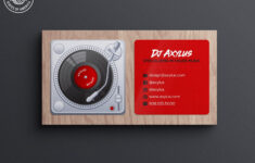 Turntable DJ Business Cards Music Record Mini Cards Rounded Corners Social Cards Design And Full Color Printing Etsy